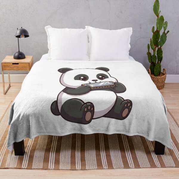 Item preview, Cute Panda Bear Playing Harmonica designed and sold by Ella_Sketch.