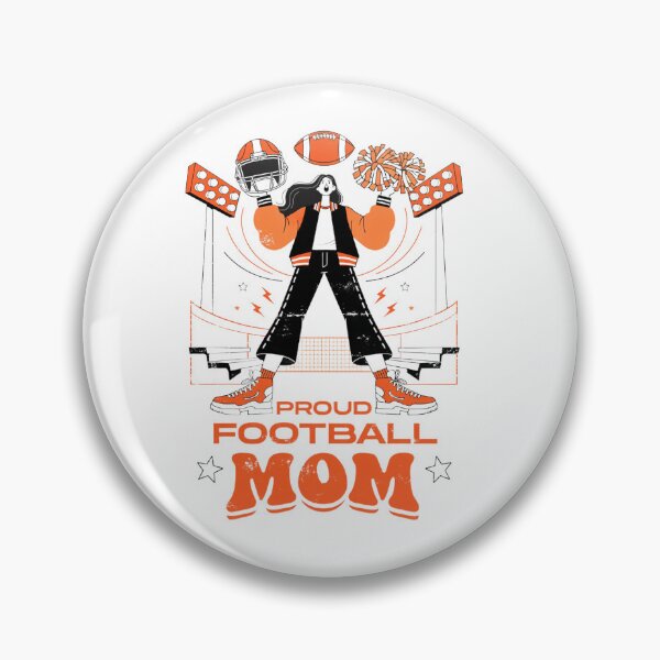 Item preview, Proud Football Mom Orange Game Day Cheer Design designed and sold by DariaOltes.