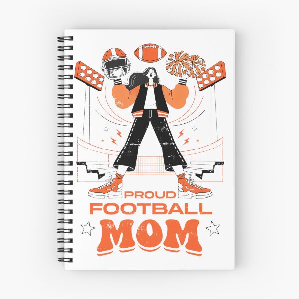 Item preview, Proud Football Mom Orange Game Day Cheer Design designed and sold by DariaOltes.