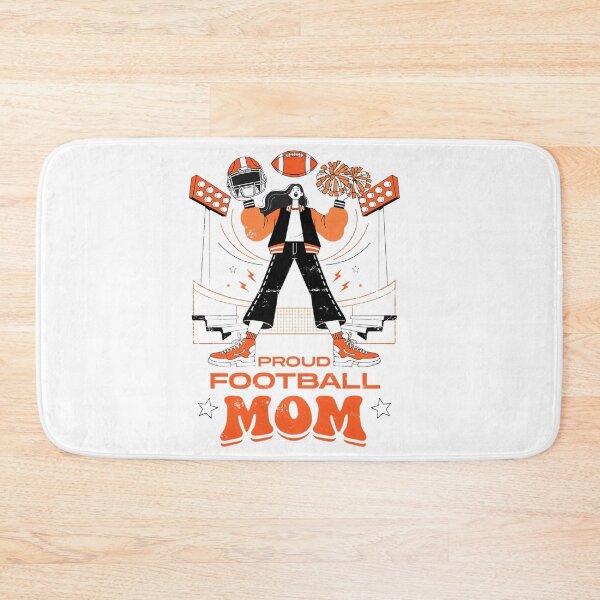 Item preview, Proud Football Mom Orange Game Day Cheer Design designed and sold by DariaOltes.