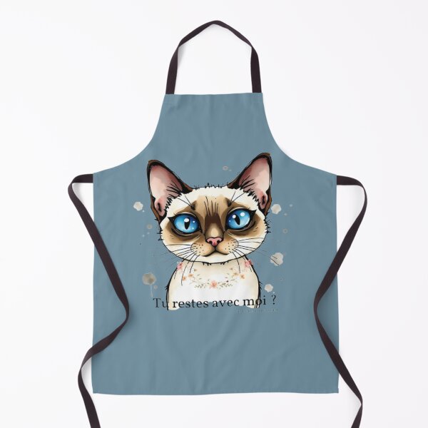 Item preview, Cute Siamese Cat You Stay With Me (French Quote) designed and sold by hoodiehood.