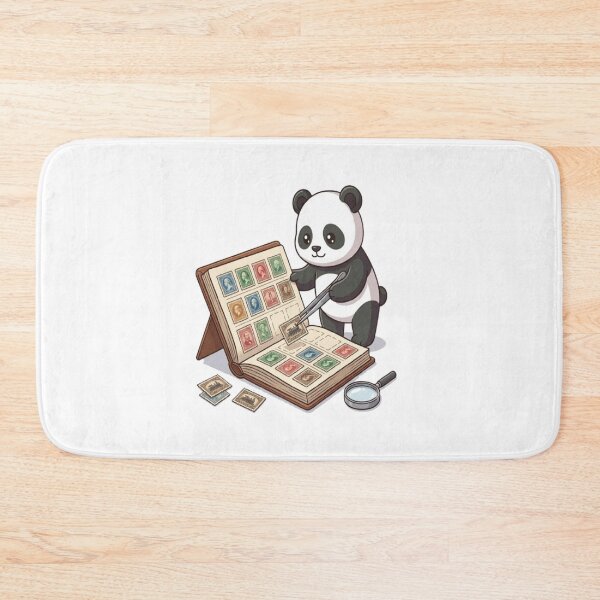 Item preview, Cute Panda Stamp Collecting Hobby designed and sold by Ella_Sketch.