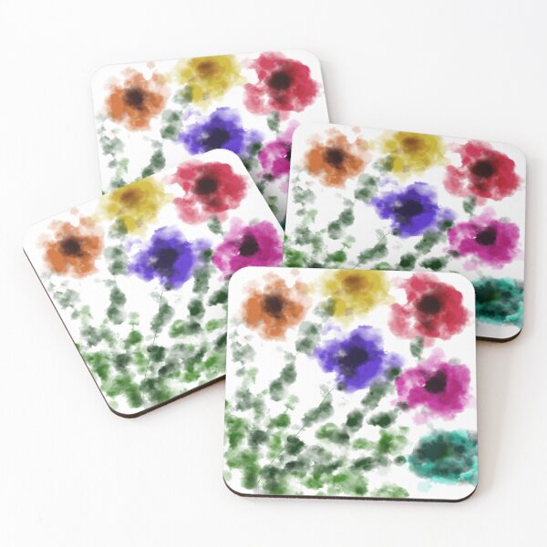 Item preview, Abstract Watercolor Wildflower Bouquet Digital Art designed and sold by BalkanBloom.