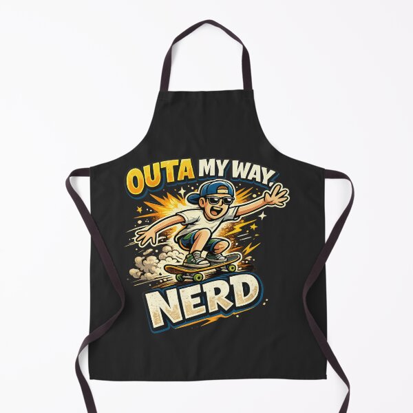 Item preview, Outa My Way Nerd  Funny Skateboard Sarcasm Humor designed and sold by Cree8if.