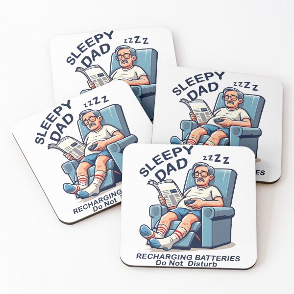 Item preview, Sleepy Dad Recharging Batteries Do Not Disturb designed and sold by grenithh.