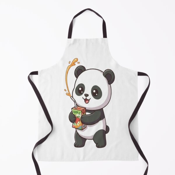 Item preview, Cute Panda Drinking Apple Juice designed and sold by Ella_Sketch.