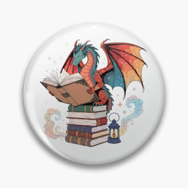 Item preview, Bookish Dragon Reading Fantasy Books designed and sold by DariaOltes.