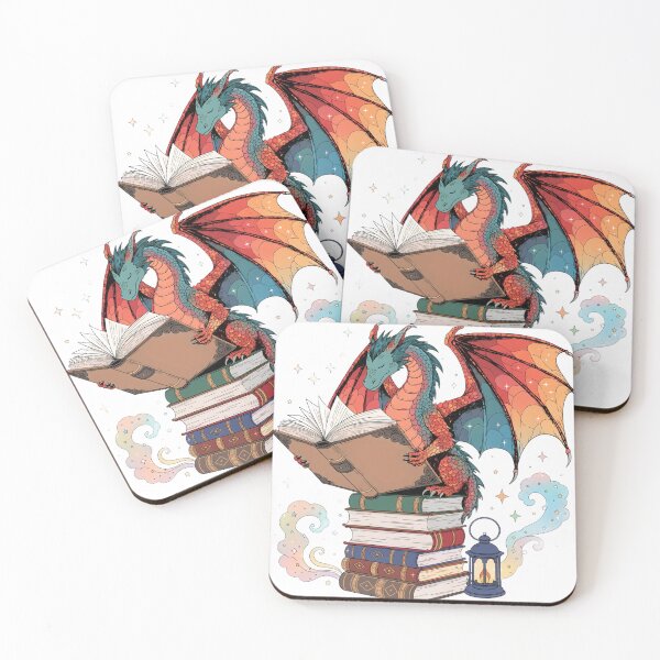 Item preview, Bookish Dragon Reading Fantasy Books designed and sold by DariaOltes.