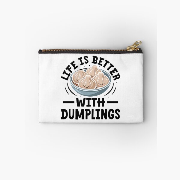 Item preview, Life Is Better with Dumplings – Cute Kawaii Bowl designed and sold by EmeraldeaArt.