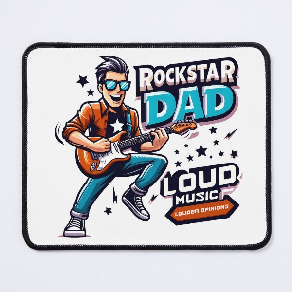 Item preview, Rockstar Dad Loud Music Louder Opinions designed and sold by grenithh.