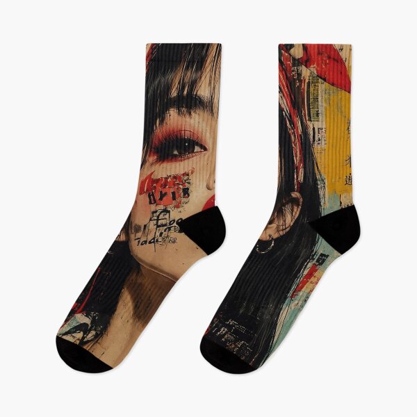 Item preview, Urban Japanese Graffiti Portrait designed and sold by PureVibeStudio.