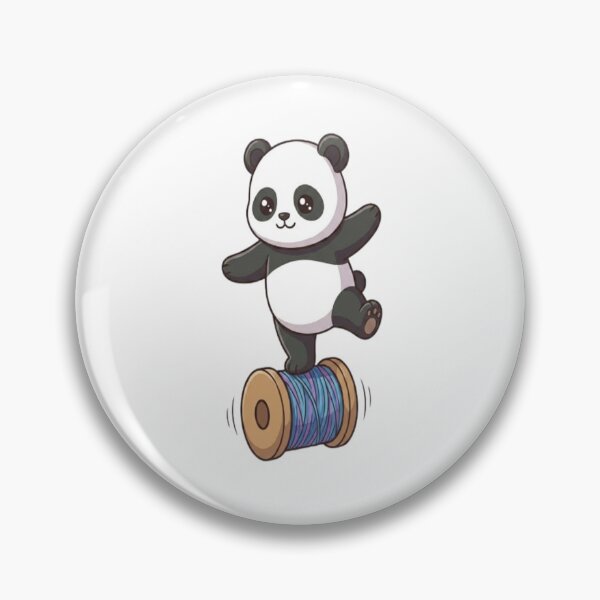 Item preview, Cute Kawaii Panda Balancing Spool designed and sold by Ella_Sketch.