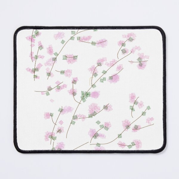 Item preview, Stylized Pink Blossom Branches on White designed and sold by BalkanBloom.