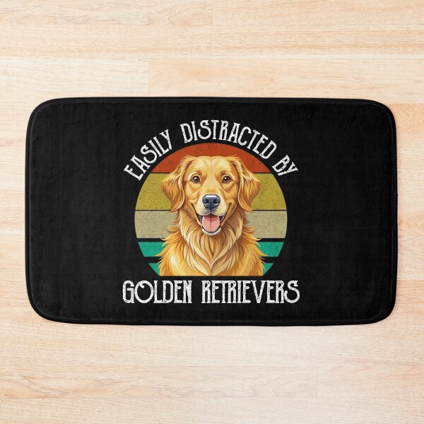 Item preview, Easily Distracted By Golden Retrievers designed and sold by Cat Lady Designs.