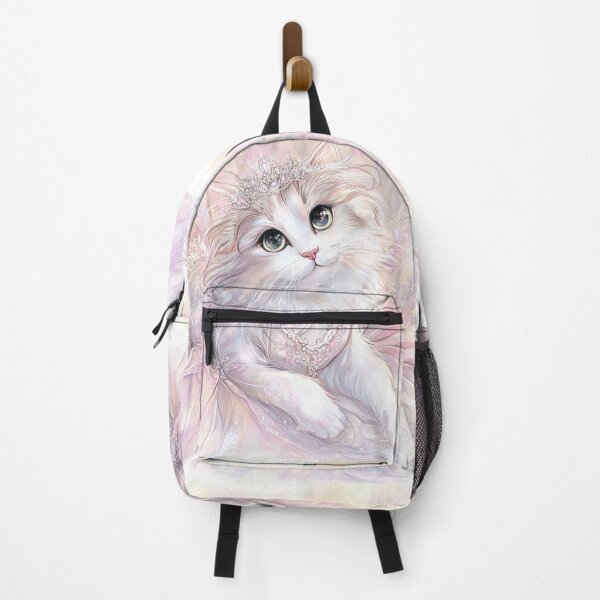 Item preview, Elegant, regal white fluffy cat with a tiara designed and sold by dcrc.