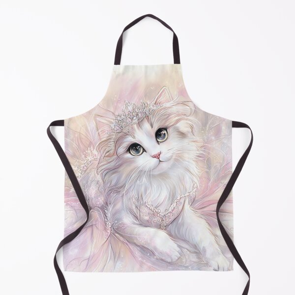Item preview, Elegant, regal white fluffy cat with a tiara designed and sold by dcrc.