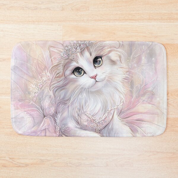 Item preview, Elegant, regal white fluffy cat with a tiara designed and sold by dcrc.