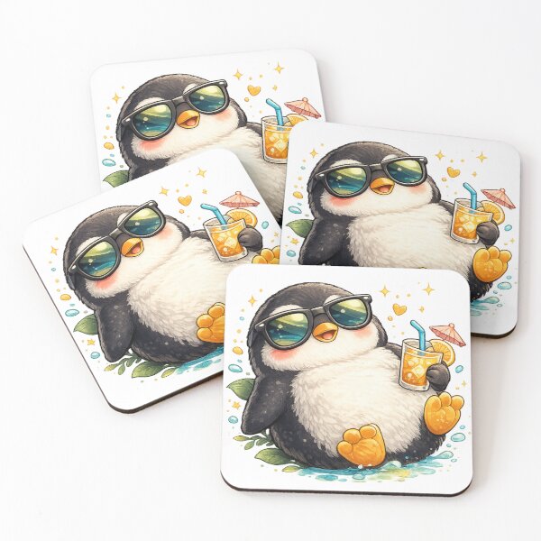 Item preview, Cute Summer Penguin with Sunglasses | Tropical Vacation Cartoon designed and sold by AMIR PRO .