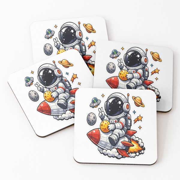 Item preview, Astronaut Riding Rocket designed and sold by 4kabishop4.