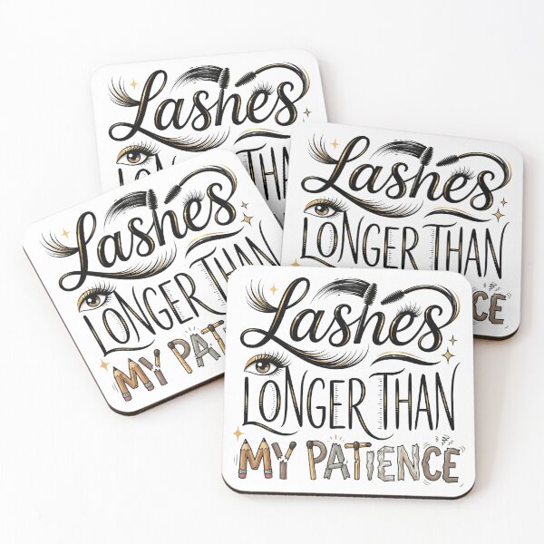 Item preview, Lashes Longer Than My Patience designed and sold by grenithh.