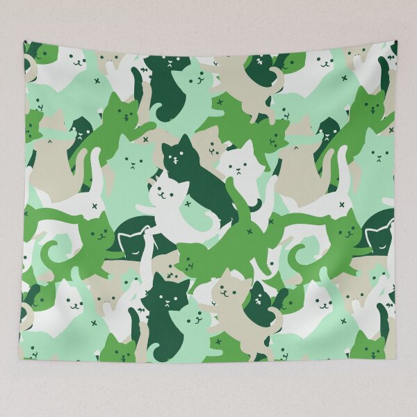 Item preview, Army Green Cat Camo designed and sold by Tobe Fonseca®.