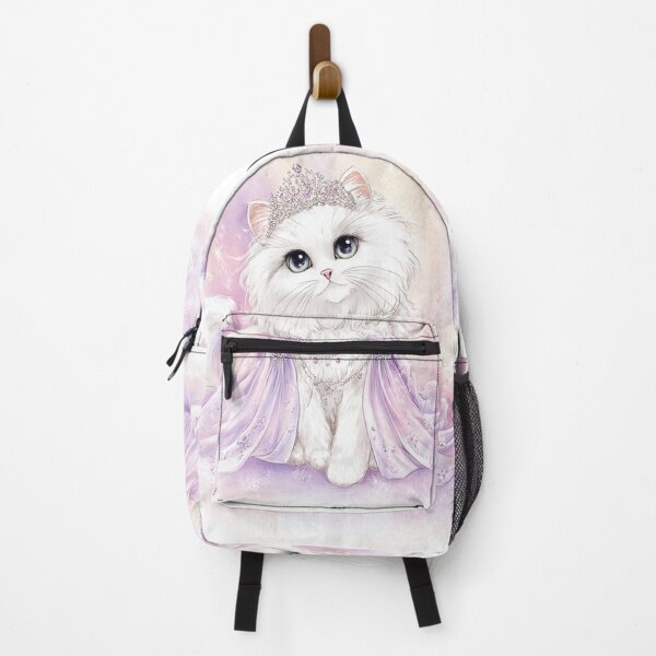 Item preview, Elegant, regal white fluffy cat with a tiara designed and sold by dcrc.