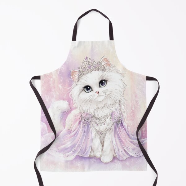 Item preview, Elegant, regal white fluffy cat with a tiara designed and sold by dcrc.