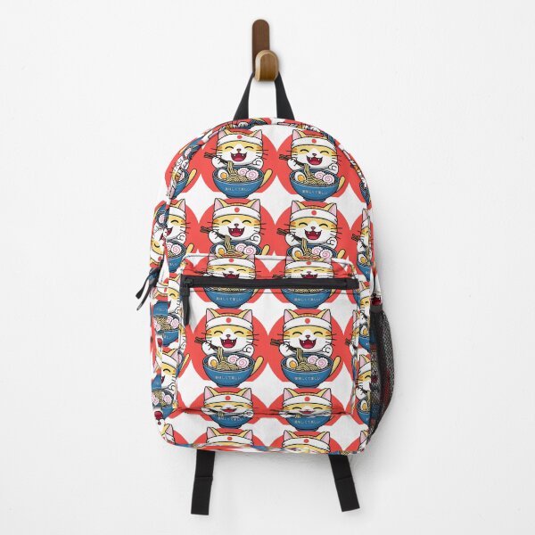 Item preview, A cute cat eating ramen noodles designed and sold by BoldcreationsM.