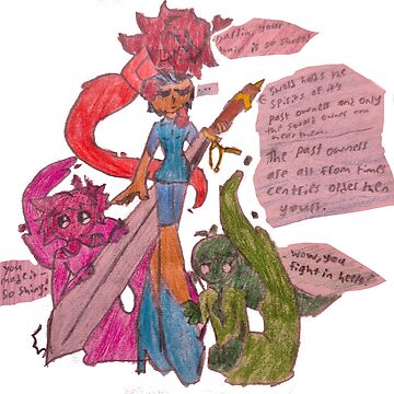 Artwork thumbnail, 3 ghosts, one sword by RadiatedSkull