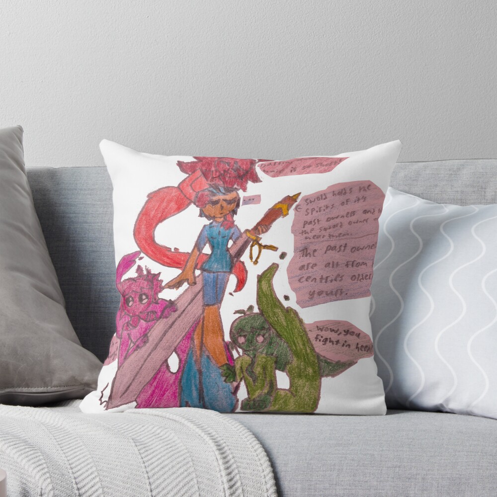 Item preview, Throw Pillow designed and sold by RadiatedSkull.