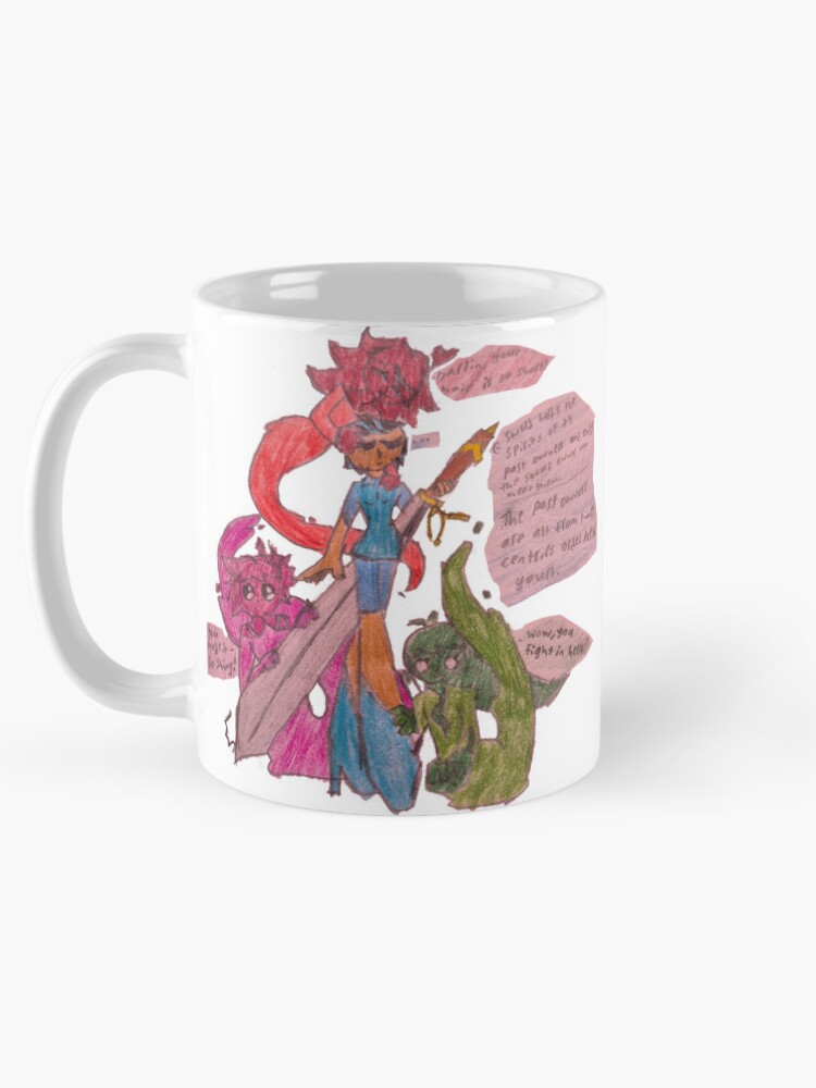 Thumbnail 5 of 6, Coffee Mug, 3 ghosts, one sword designed and sold by RadiatedSkull.