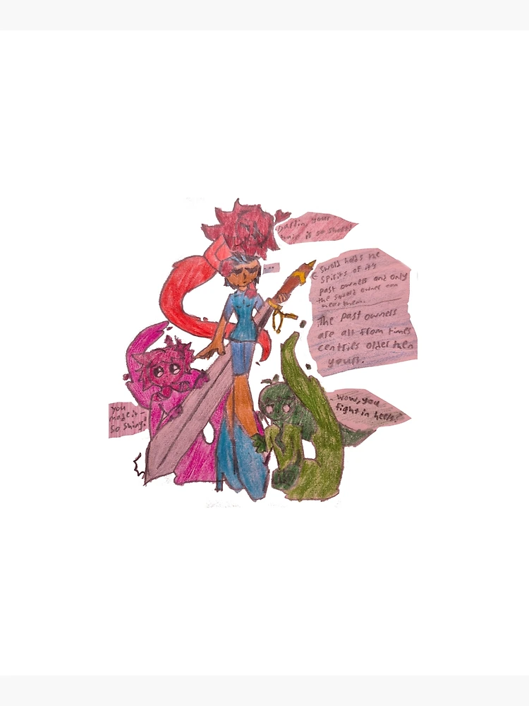 Thumbnail 6 of 6, Apron, 3 ghosts, one sword designed and sold by RadiatedSkull.