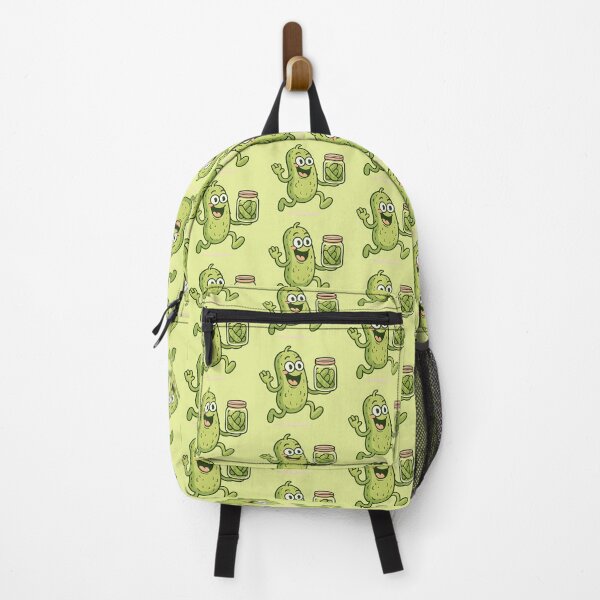 Item preview, Funny Pickle Running with Pickle Jar – Cute Pickle Lover Gift Cartoon designed and sold by Basma Designs | Retro, Kawaii Shirts & Stickers.