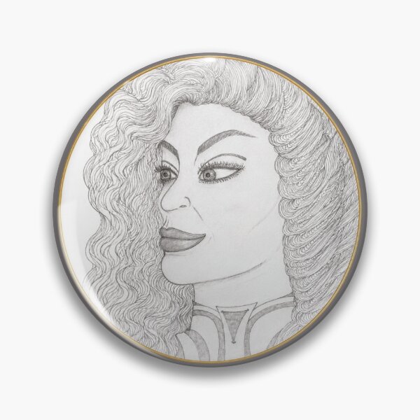 Item preview, Voluminous Curly Hair Portrait designed and sold by mimiartes.