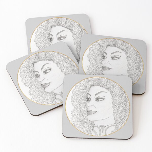 Item preview, Voluminous Curly Hair Portrait designed and sold by mimiartes.