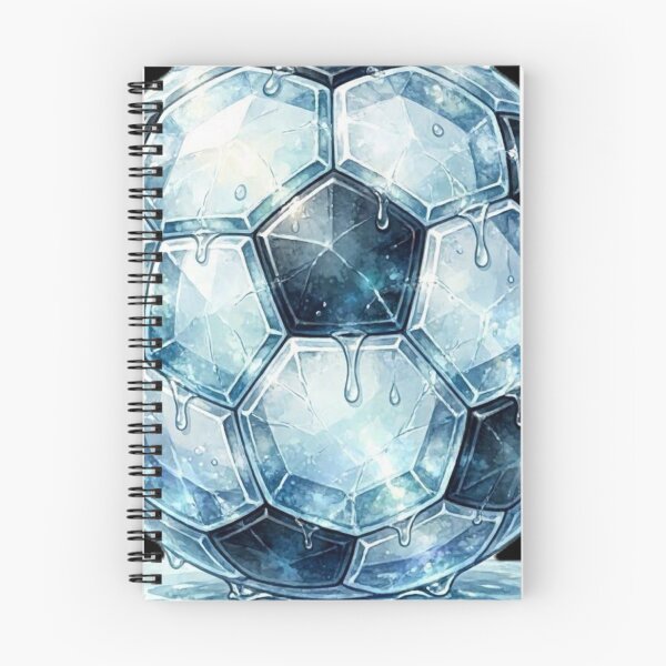 Item preview, Frozen Ice Soccer Ball - Melting Crystal Football Design designed and sold by Interactive-Art.