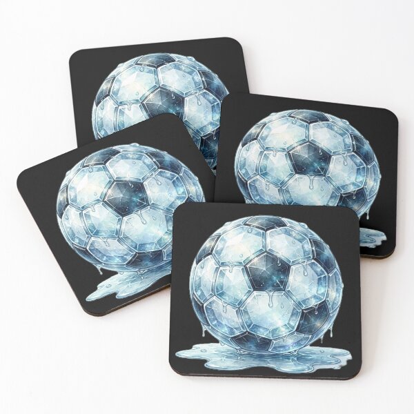 Item preview, Frozen Ice Soccer Ball - Melting Crystal Football Design designed and sold by Interactive-Art.