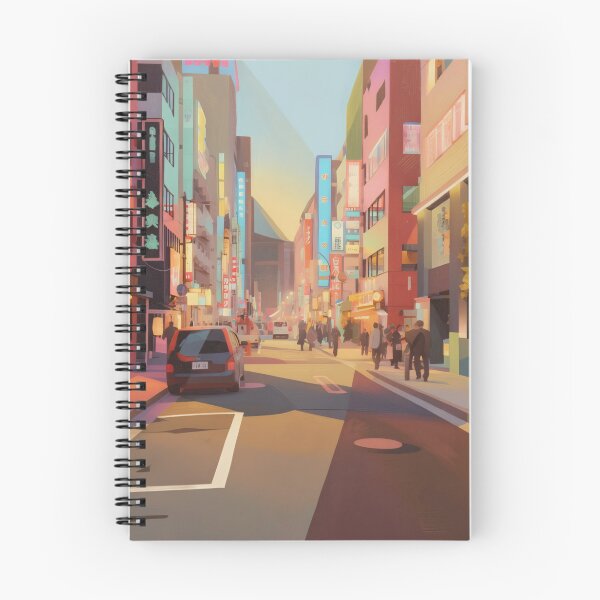 Item preview, Japan street scene at night designed and sold by - Designspace -.