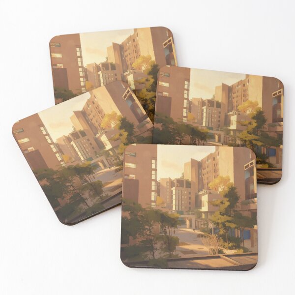 Item preview, City street scene golden hour sunset light designed and sold by - Designspace -.