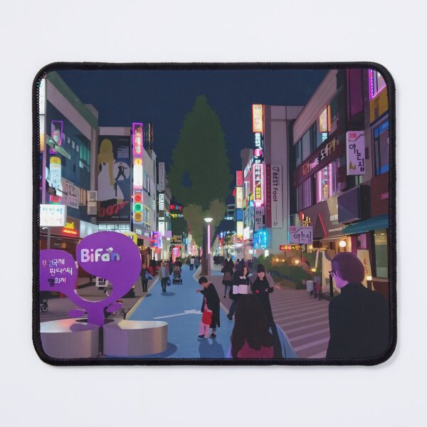 Item preview, Street at night in South Korea designed and sold by - Designspace -.
