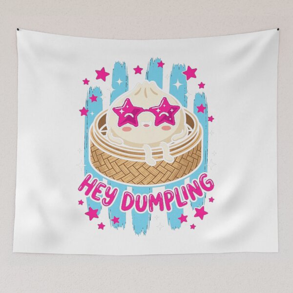Item preview, Hey Dumpling – Cute Kawaii Dumpling with Pink Star Sunglasses designed and sold by EmeraldeaArt.