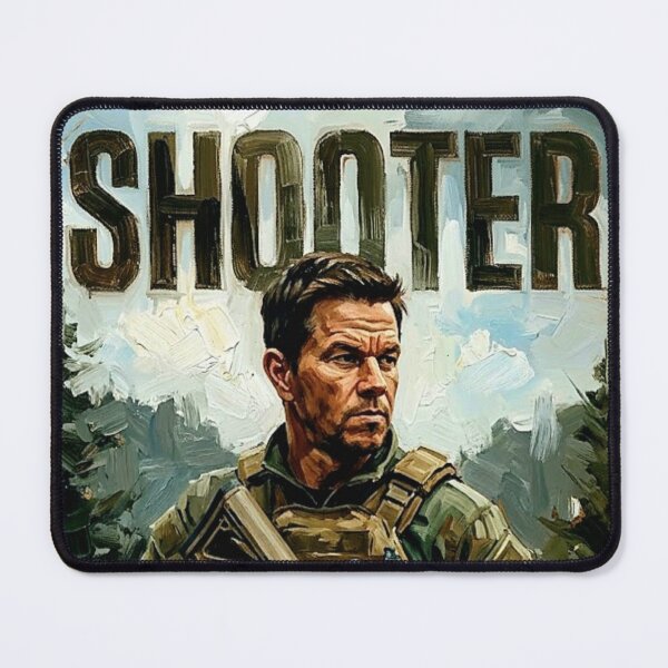 Item preview, Shooter Retro Military Action Thriller Tribute Art Movie Poster designed and sold by Art's Diner.
