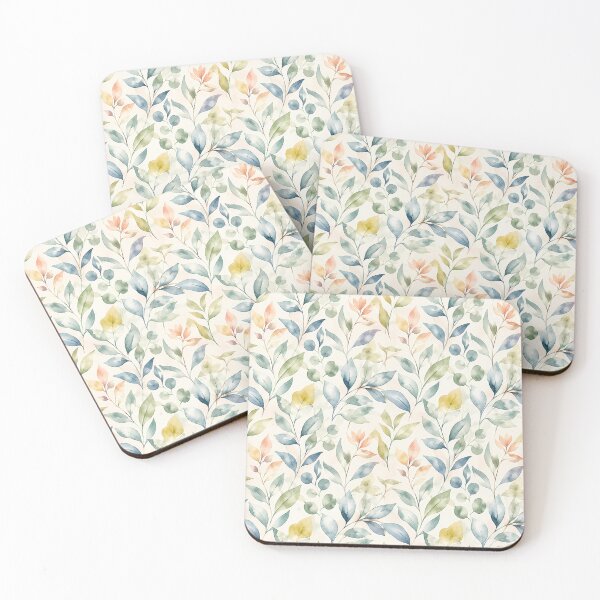 Item preview, Elegant Watercolor Tropical Botanical Leaves Pattern designed and sold by zenjiinspired.