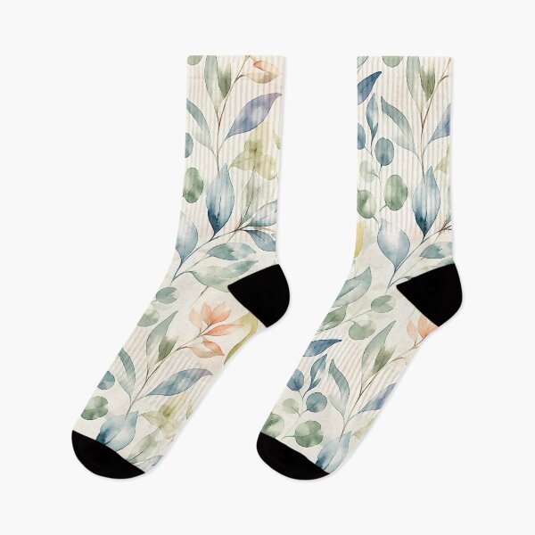 Item preview, Elegant Watercolor Tropical Botanical Leaves Pattern designed and sold by zenjiinspired.