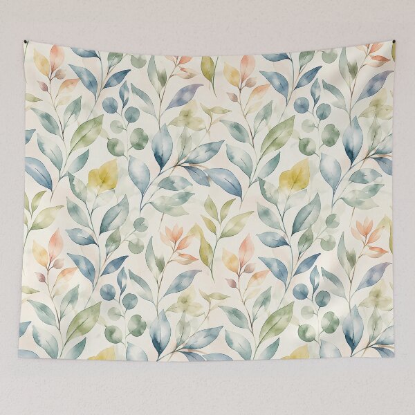 Item preview, Elegant Watercolor Tropical Botanical Leaves Pattern designed and sold by zenjiinspired.