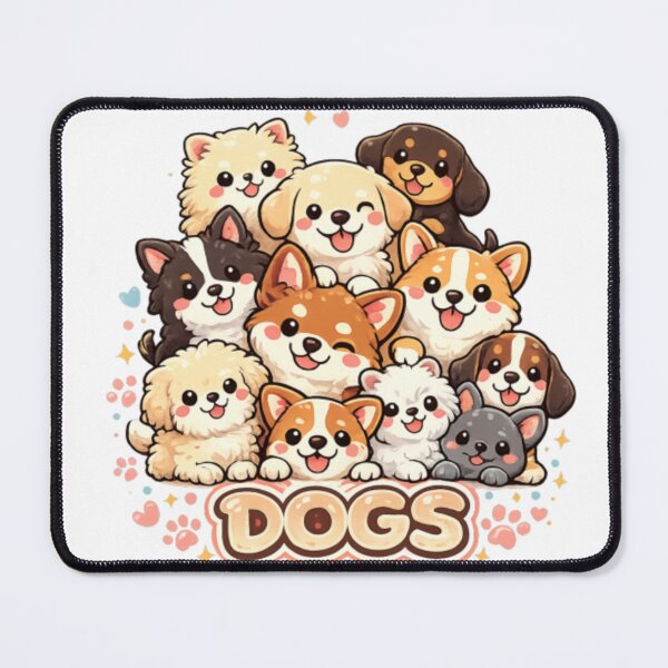 Item preview, Cute Kawaii Dogs Shirt – Adorable Puppy Lover Gift – Dog Mom Dog Dad Tee designed and sold by Creativedes786.