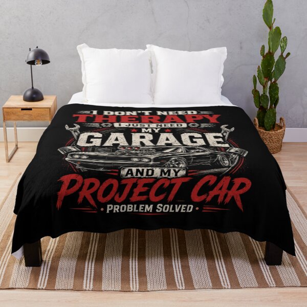 Item preview, I Don't Need Therapy I Just Need My Garage And My Project Car – Funny Mechanic Shirt designed and sold by Wild Horizon Studio.