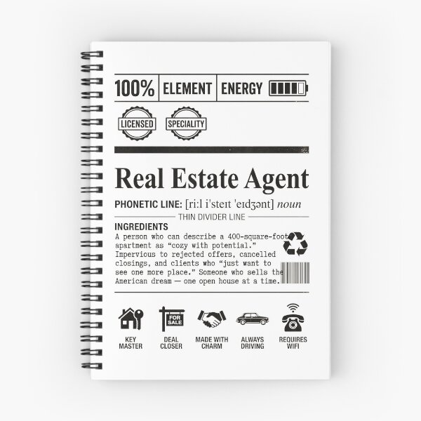 Item preview, Funny Real Estate Agent Definition Label Vintage | Realtor Gift  designed and sold by pretty4u.