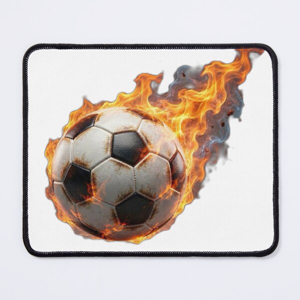 Item preview, Flaming Soccer Ball On Fire - Burning Football Sports Art designed and sold by Interactive-Art.