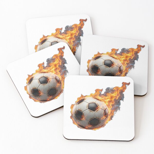 Item preview, Flaming Soccer Ball On Fire - Burning Football Sports Art designed and sold by Interactive-Art.